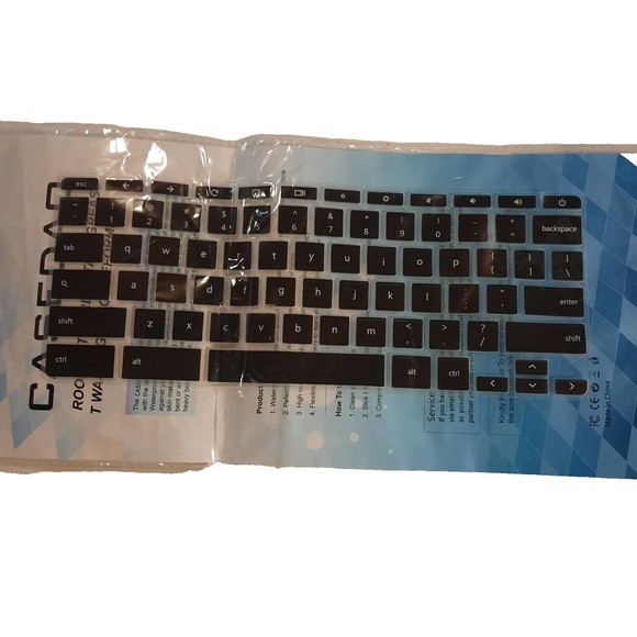 HP Chromebook 14 and 11 Keyboard Skin(Black) Casedao Brand - Picture 1 of 13